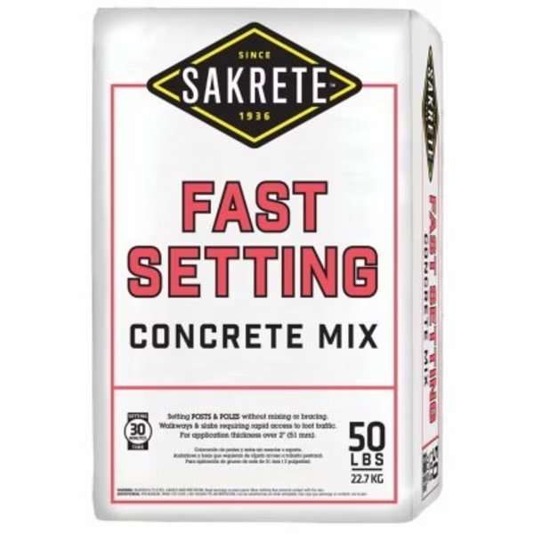 50LB Fast Set Conc Mix, Sakrete, Mfr#: 65305535